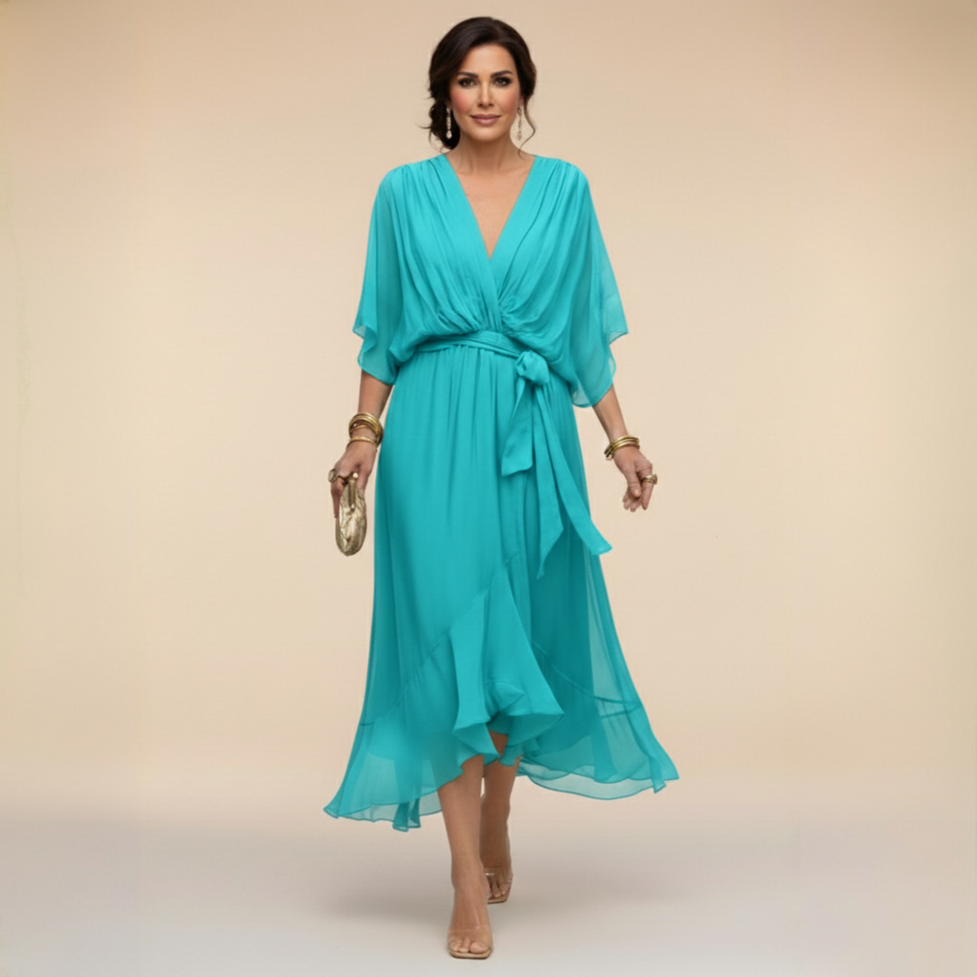 VIOLA | VESTITO CON SCOLLO A V