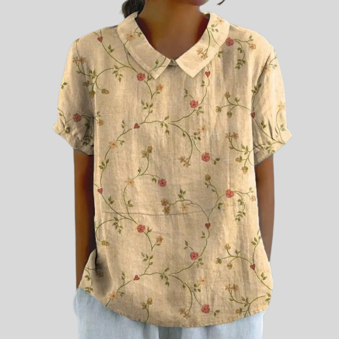 BEATRICE | TOP ELEGANTE FLOREALE E CONFORTEVOLE