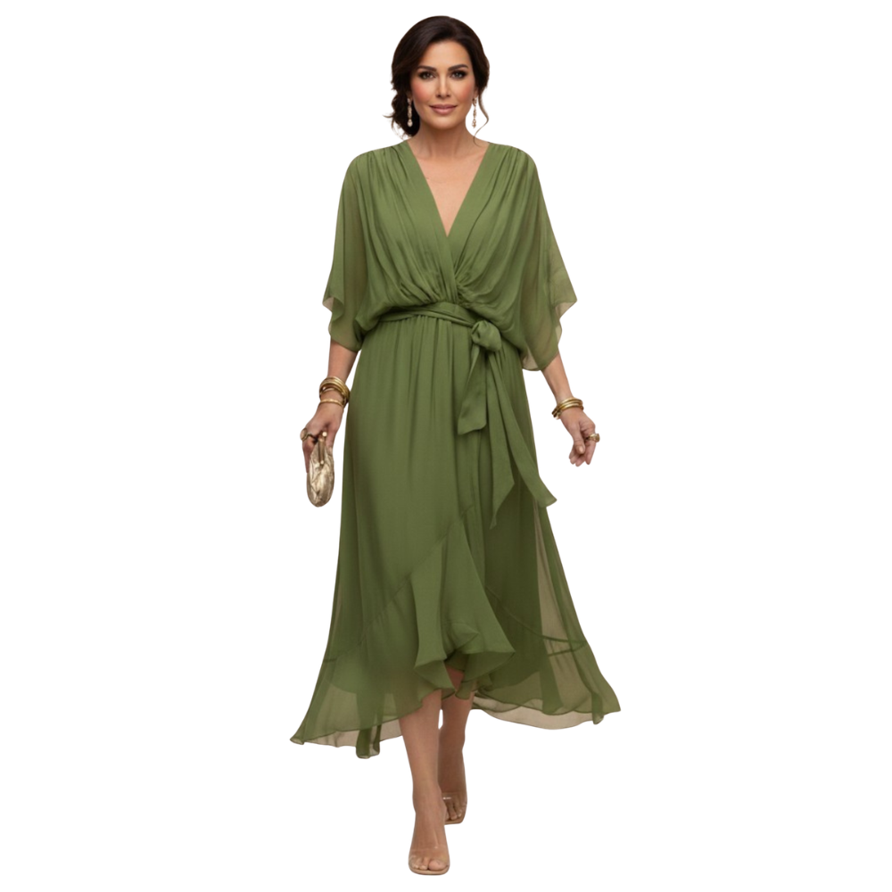 VIOLA | VESTITO CON SCOLLO A V
