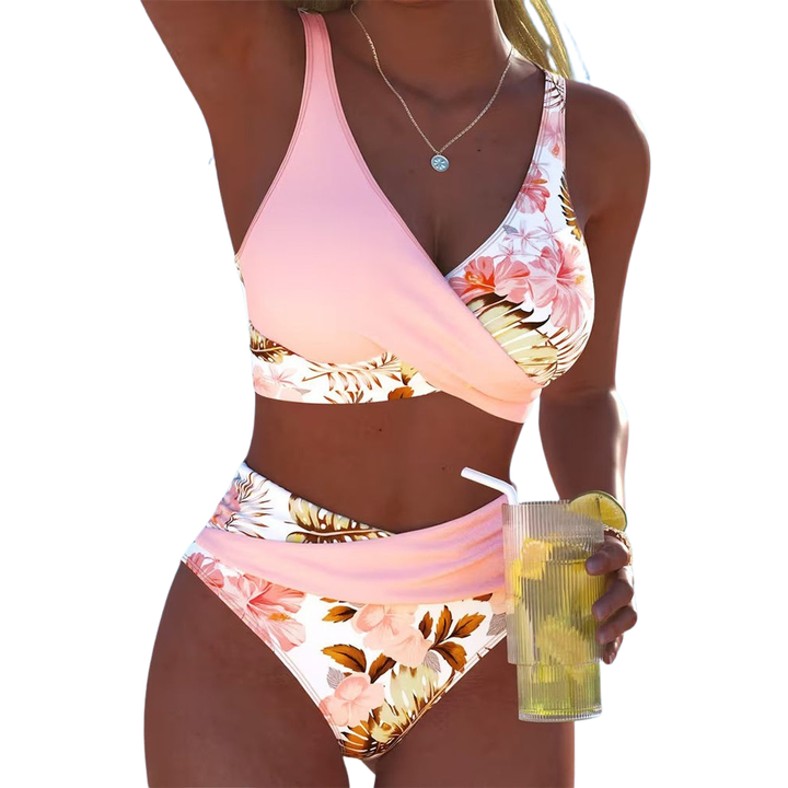 GABRIELLA | BIKINI A CONTRASTO FLOREALE