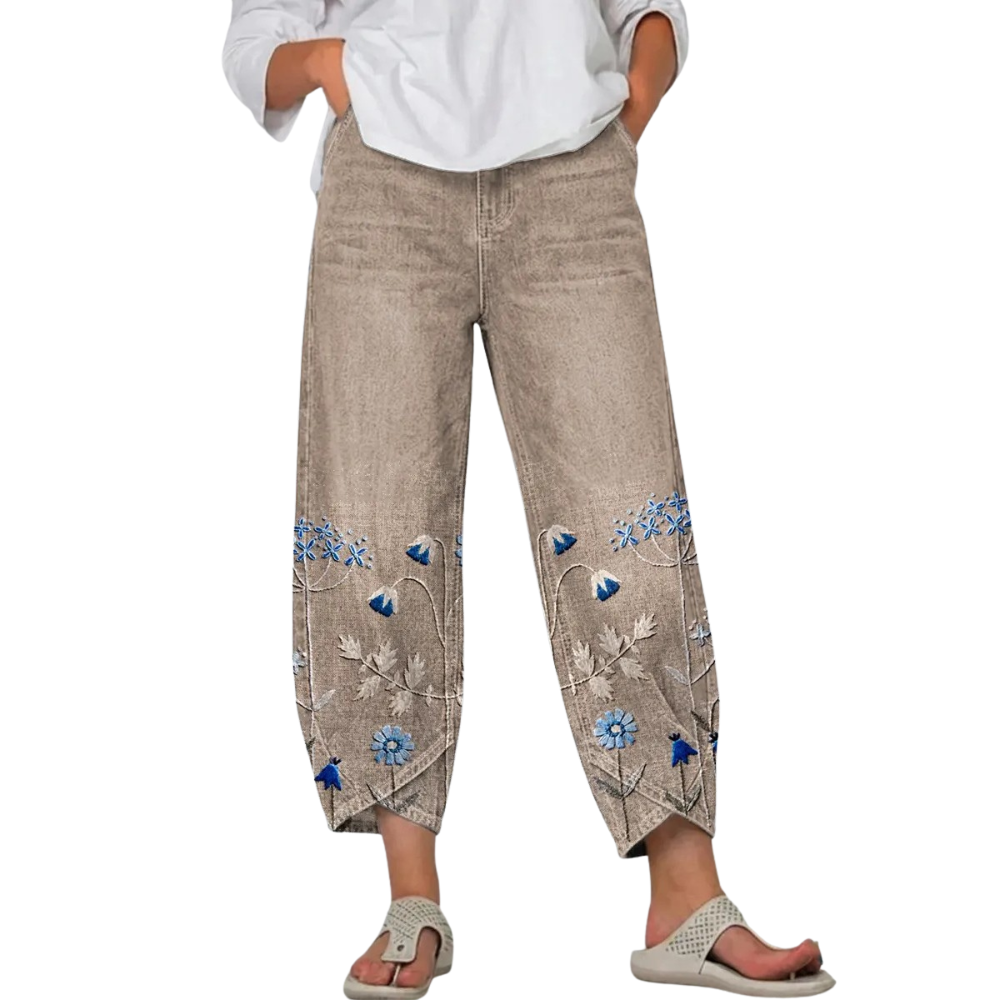 SERAFINA | PANTALONI RICAMATI