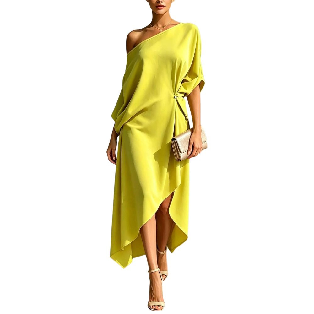 ANGELA | ABITO ELEGANTE ASIMMETRICO