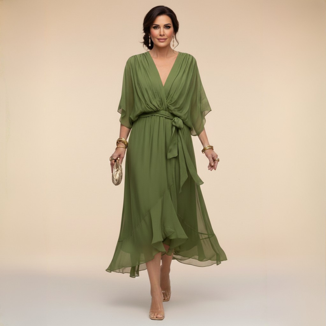 VIOLA | VESTITO CON SCOLLO A V