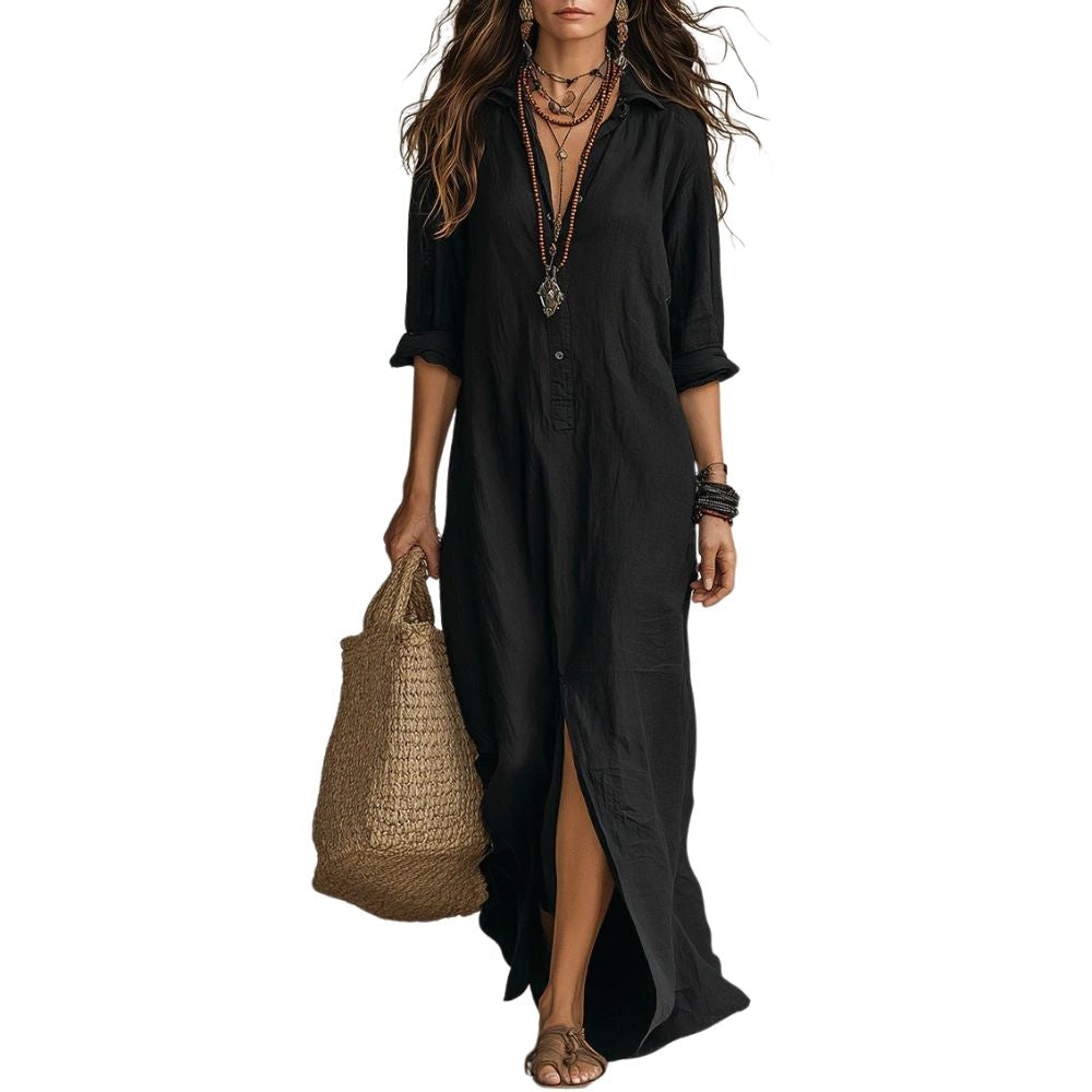 ADALGISA | ABITO MAXI NERO