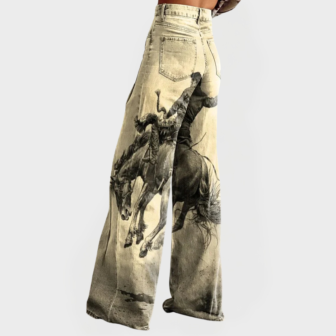 ROMILDA | JEANS GAMBA LARGA