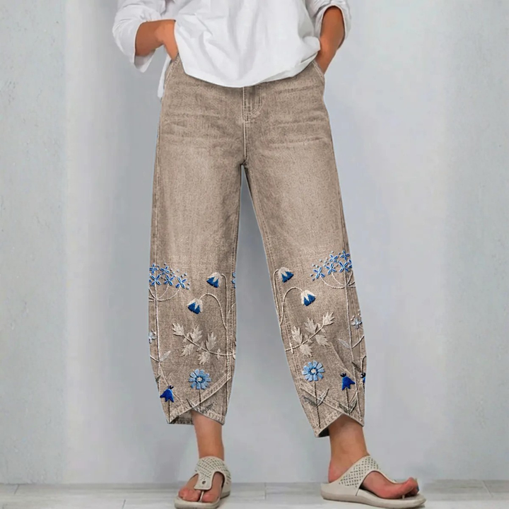 SERAFINA | PANTALONI RICAMATI
