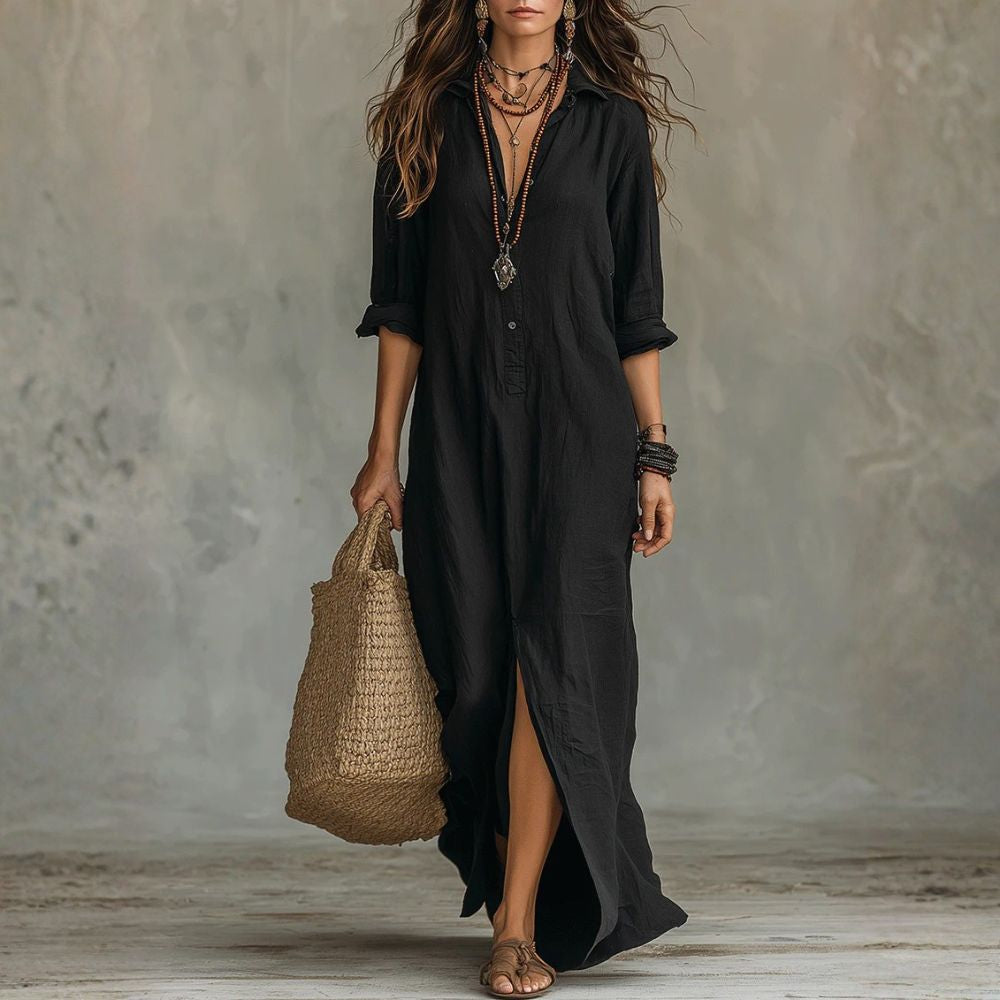 ADALGISA | ABITO MAXI NERO