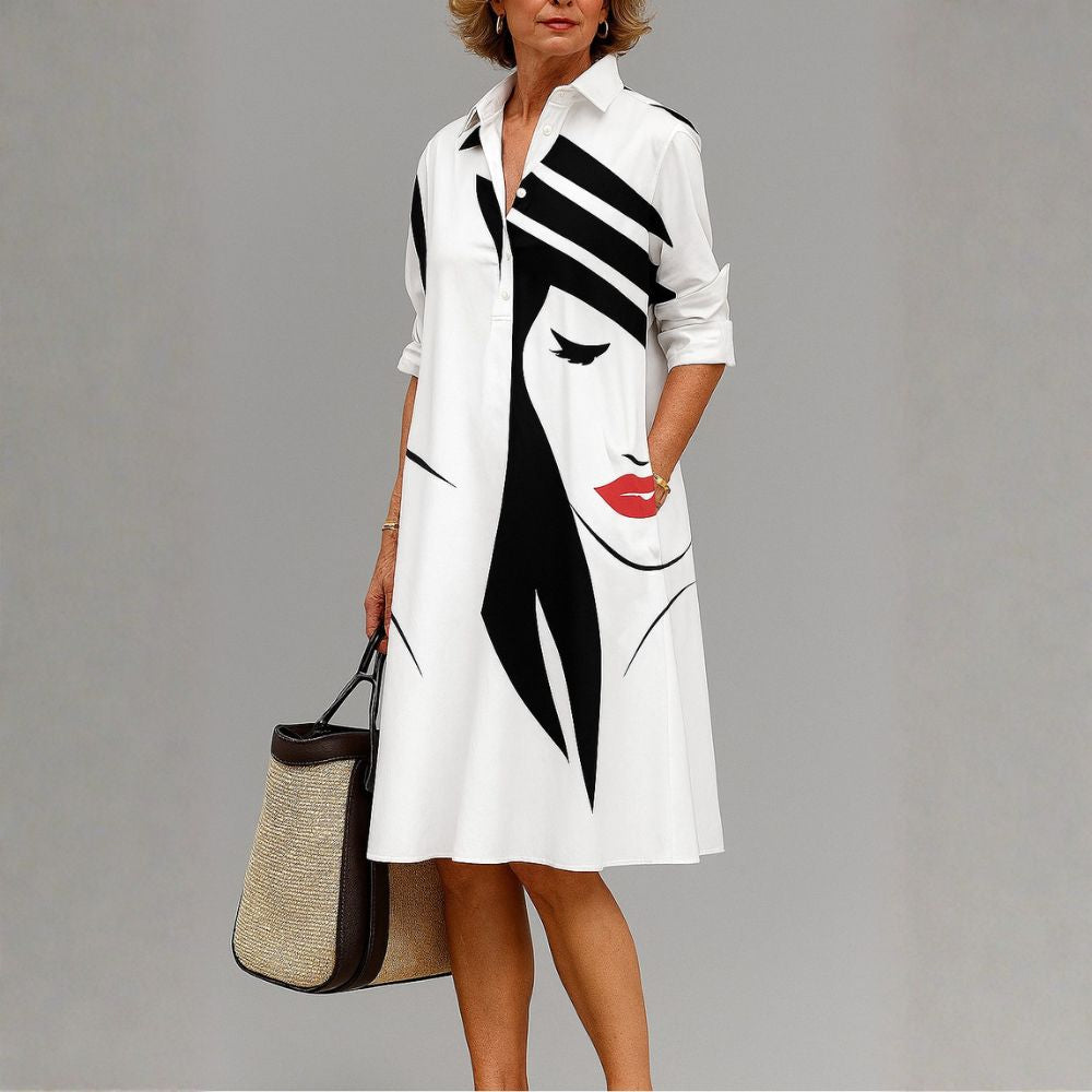 YVETTE | VESTITO MIDI CONFORTEVOLE