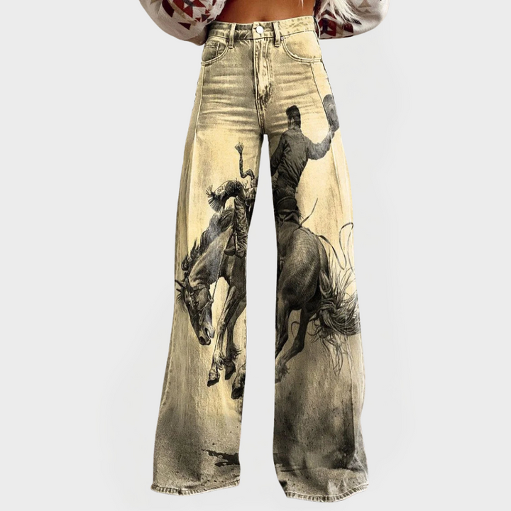 ROMILDA | JEANS GAMBA LARGA
