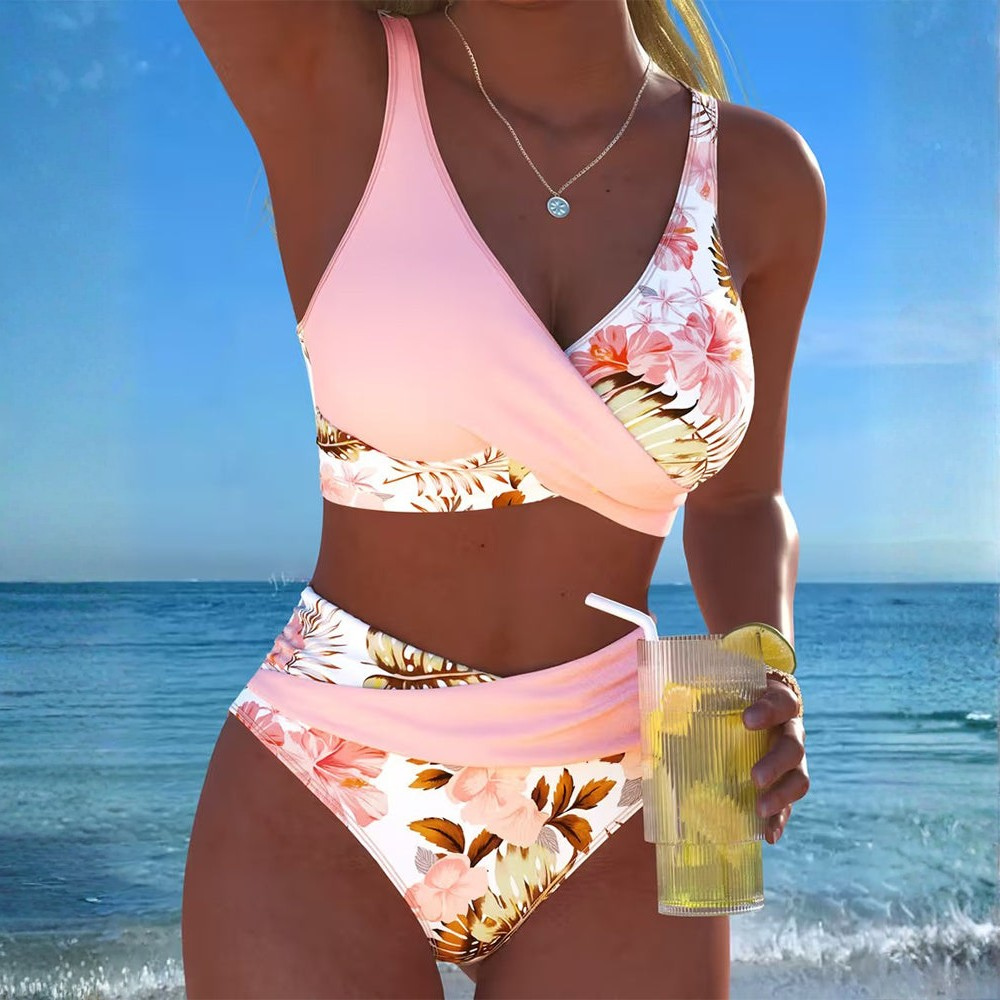 GABRIELLA | BIKINI A CONTRASTO FLOREALE