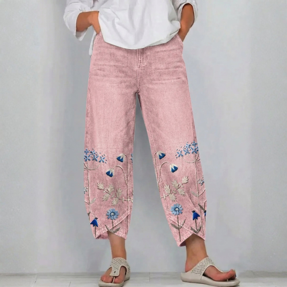 SERAFINA | PANTALONI RICAMATI