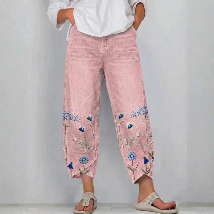 SERAFINA | PANTALONI RICAMATI