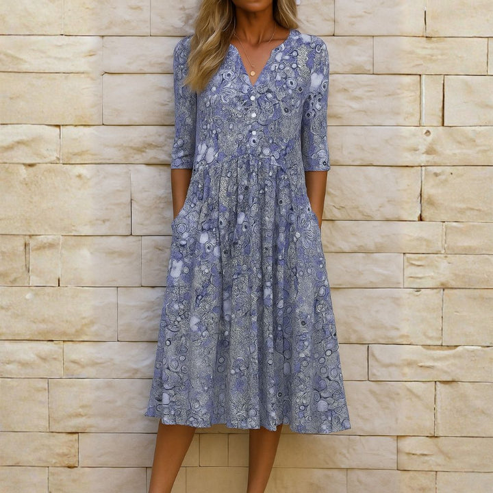 VITTORIA | ABITO MIDI CON SCOLLO V