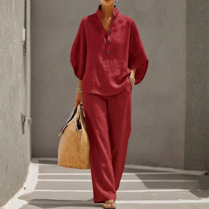 BIANCA | COMPLETO PIPISTRELLO IN COTONE