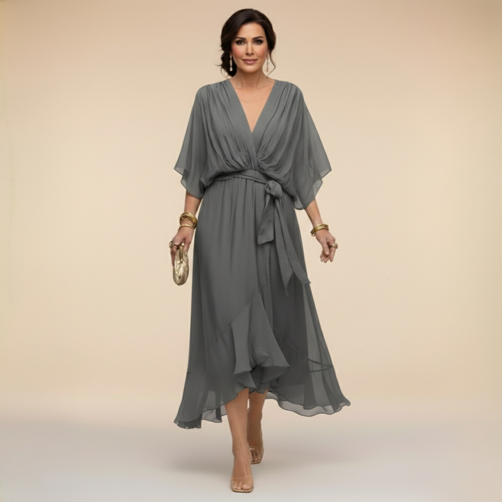 VIOLA | VESTITO CON SCOLLO A V