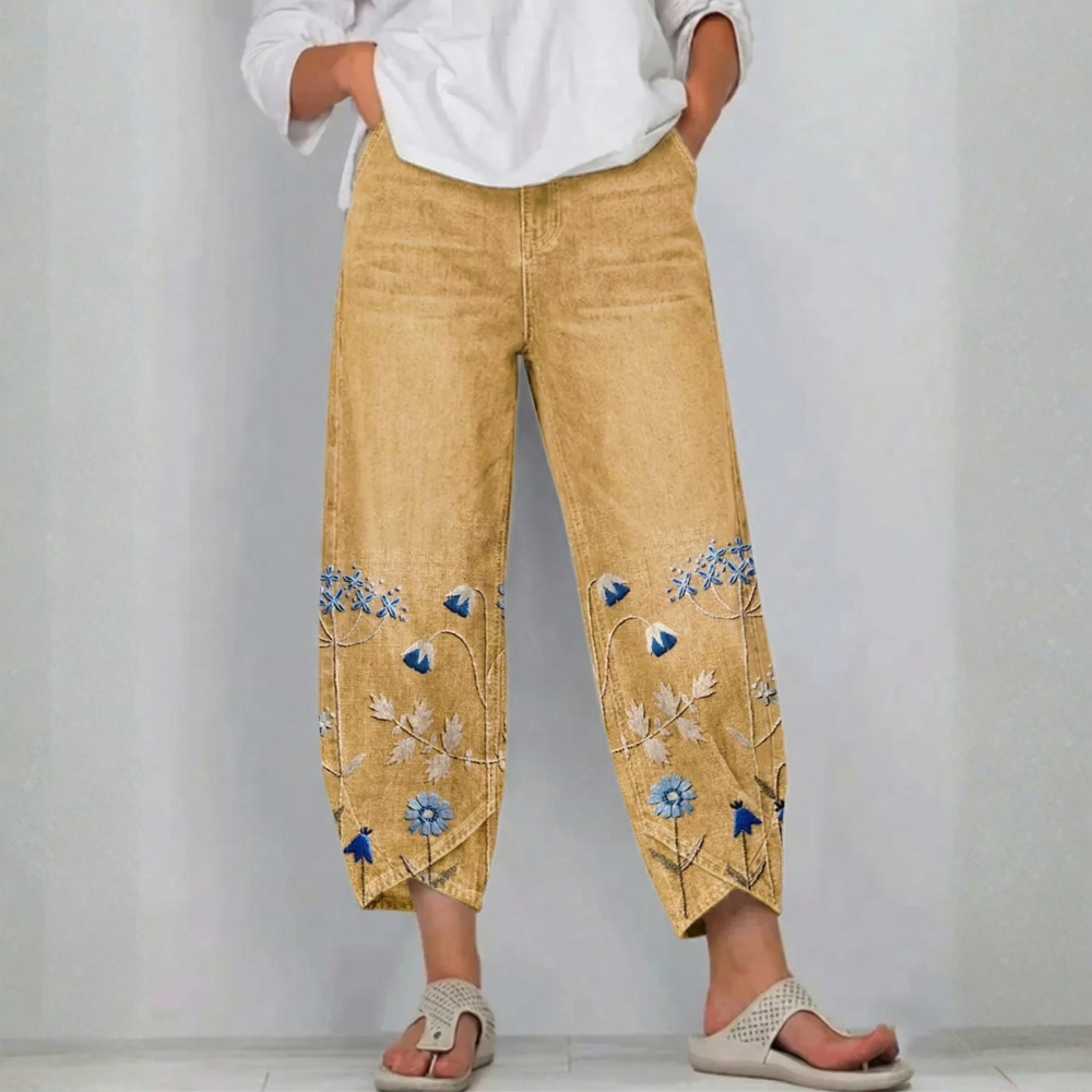 SERAFINA | PANTALONI RICAMATI