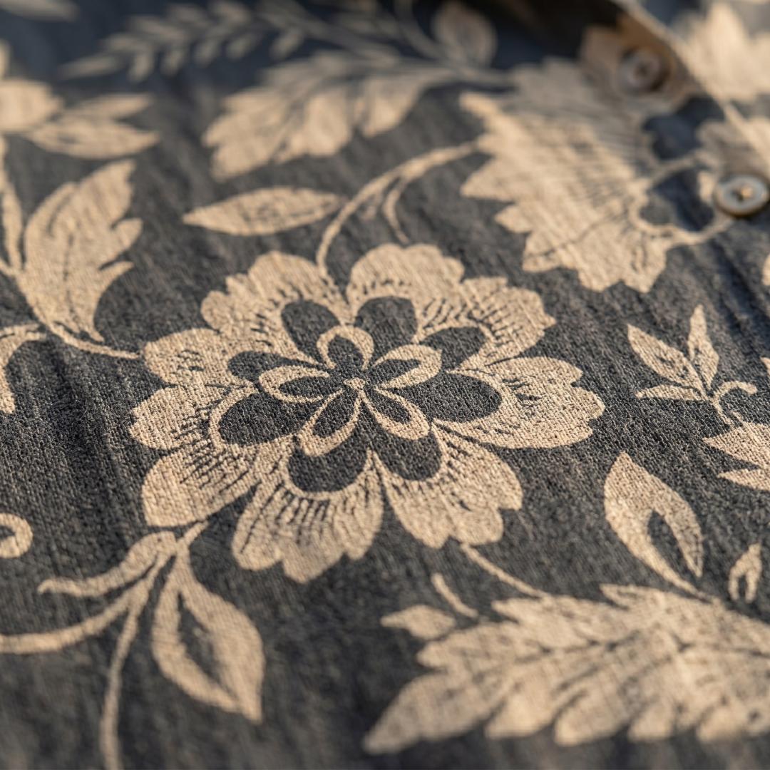 ANGELICA | BLUSA ELEGANTE IN LINO CON STAMPA FLOREALE