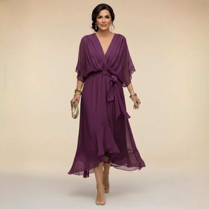 VIOLA | VESTITO CON SCOLLO A V