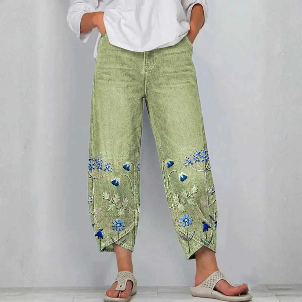 SERAFINA | PANTALONI RICAMATI