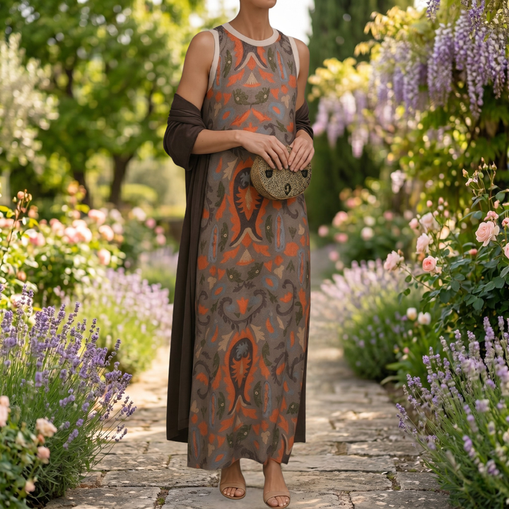 VIOLANTE | ABITO LUNGO CON GILET