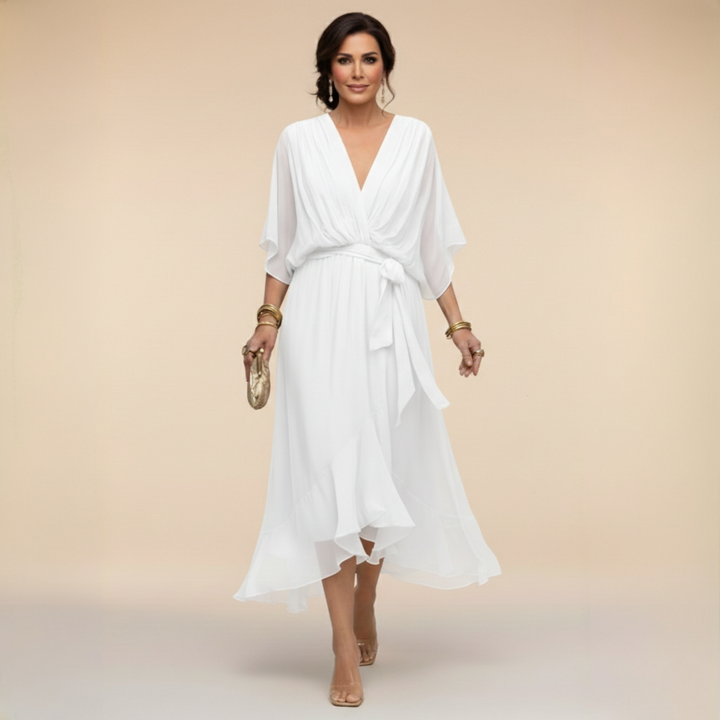 VIOLA | VESTITO CON SCOLLO A V