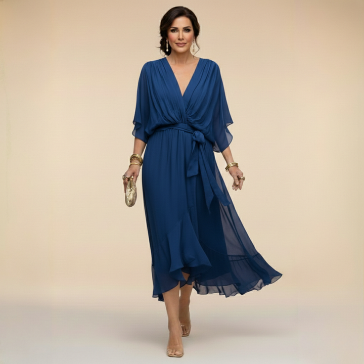 VIOLA | VESTITO CON SCOLLO A V