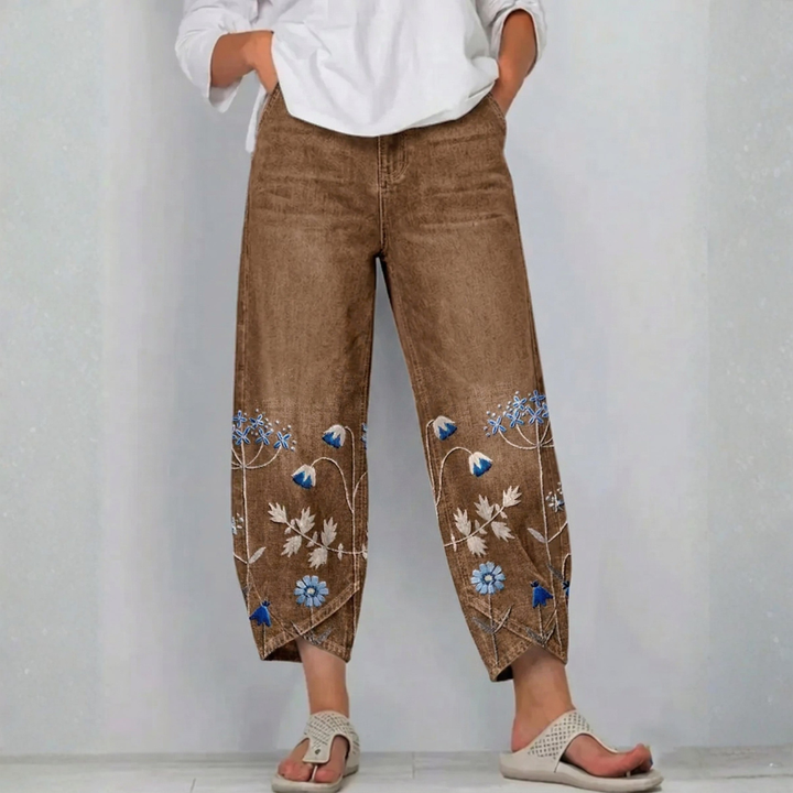 SERAFINA | PANTALONI RICAMATI