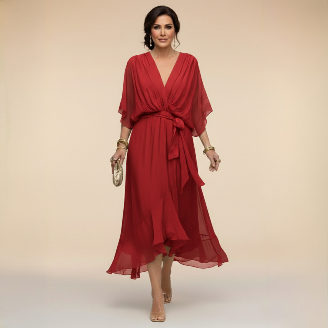 VIOLA | VESTITO CON SCOLLO A V