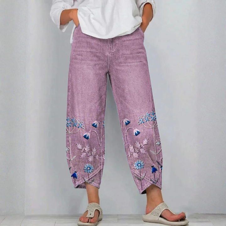 SERAFINA | PANTALONI RICAMATI