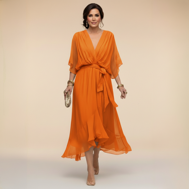 VIOLA | VESTITO CON SCOLLO A V