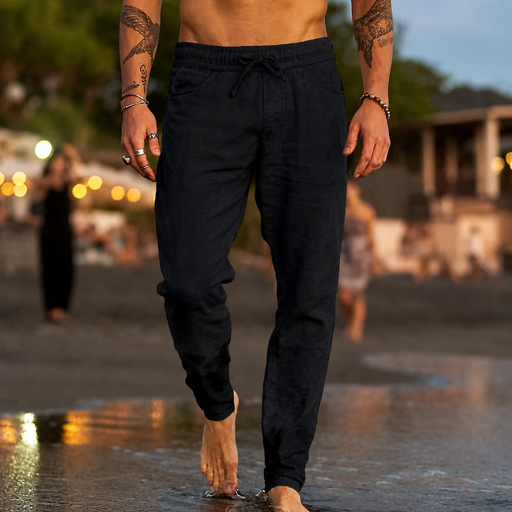 MATTEO | PANTALONI DA SPIAGGIA IN LINO
