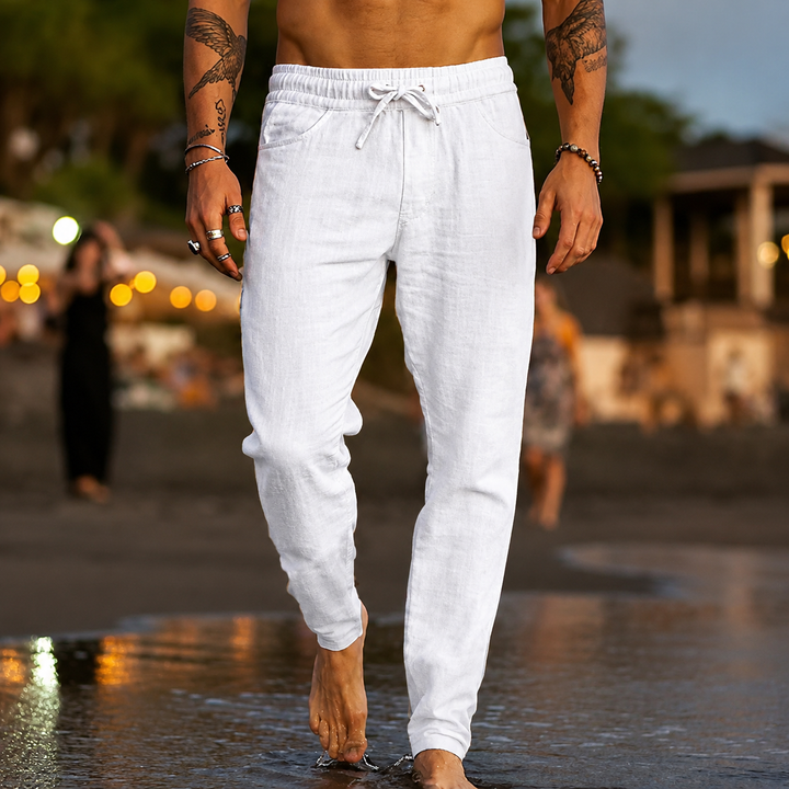 MATTEO | PANTALONI DA SPIAGGIA IN LINO