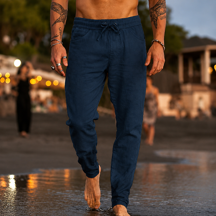 MATTEO | PANTALONI DA SPIAGGIA IN LINO
