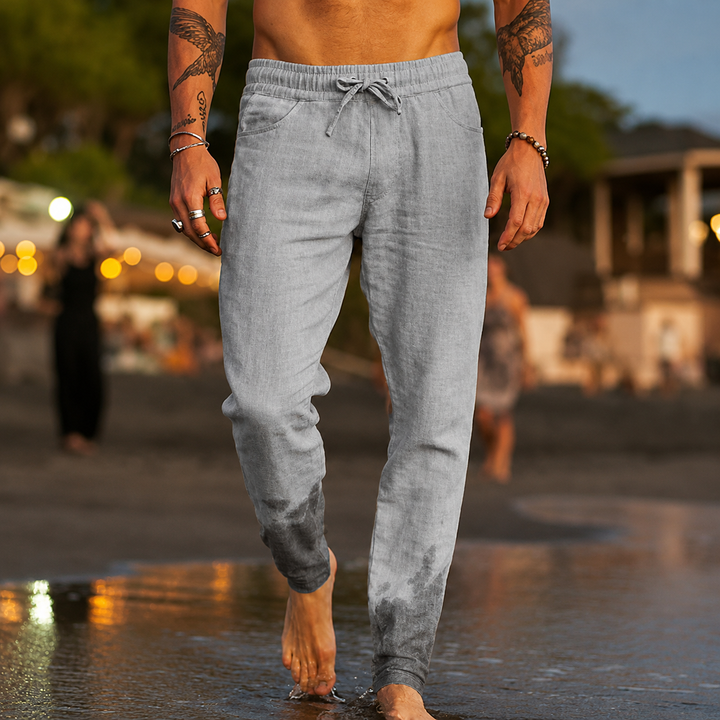 MATTEO | PANTALONI DA SPIAGGIA IN LINO