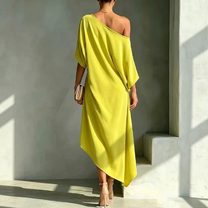 ANGELA | ABITO ELEGANTE ASIMMETRICO