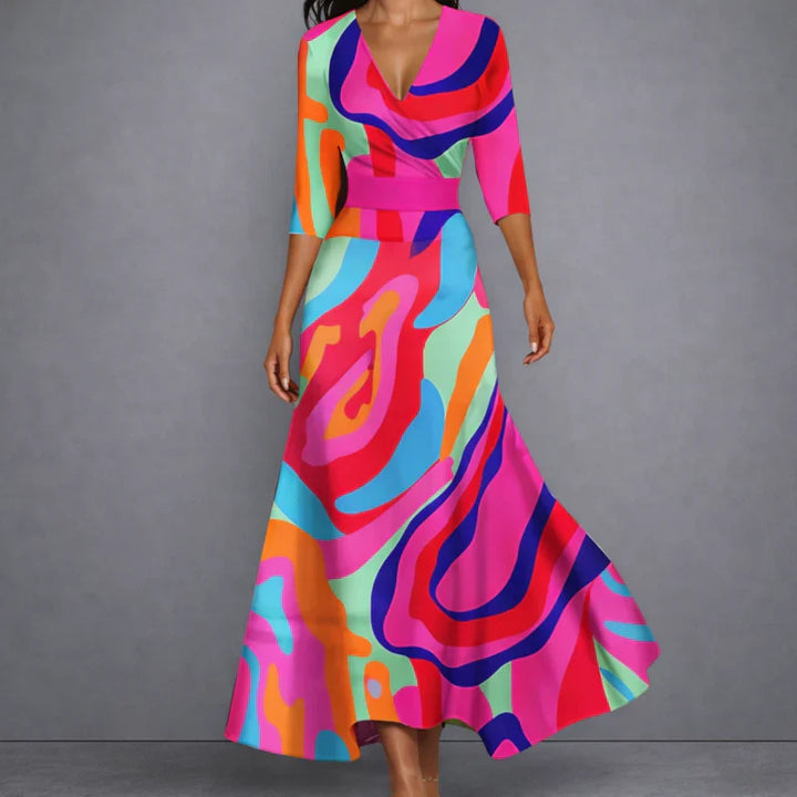 IMELDA | ABITO MAXI FLOREALE