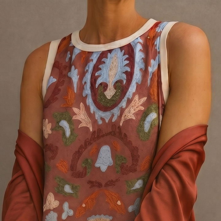 VIOLANTE | ABITO LUNGO CON GILET